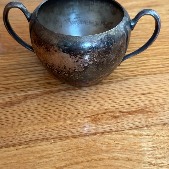 Trent Silver on Copper Sugar Bowl without lid - Picture 4 of 5